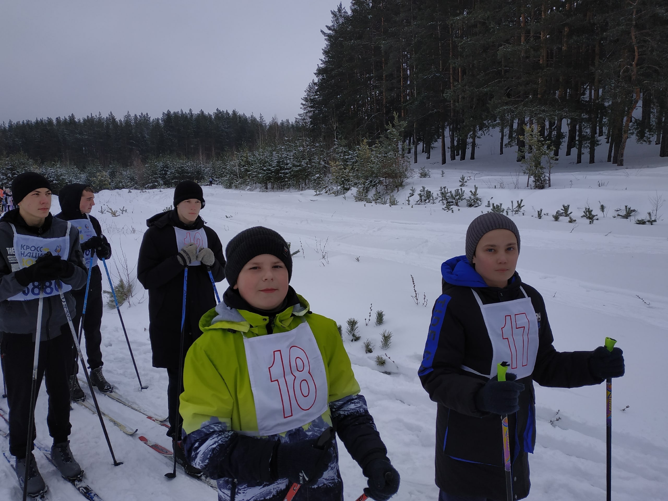 Лыжные гонки в зачёт спартакиады школьников.